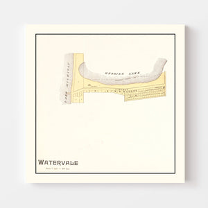 Vintage Map of Watervale, Michigan 1901