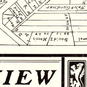 Vintage Map of Fairview, Ohio 1902
