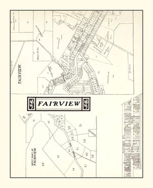 Vintage Map of Fairview, Ohio 1902