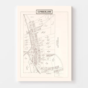 Vintage Map of Cumberland, Ohio 1902