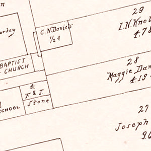 Vintage Map of Cumberland, Ohio 1902