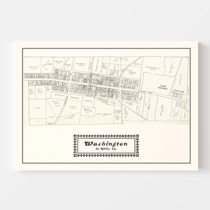 Vintage Map of Washington, Ohio 1902