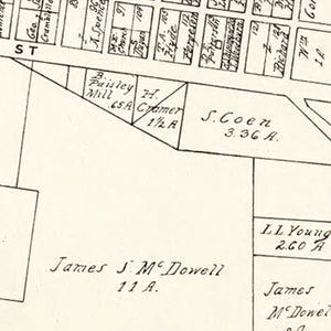 Vintage Map of Washington, Ohio 1902