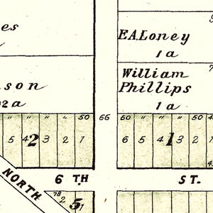 Vintage Map of Panama, Nebraska 1903