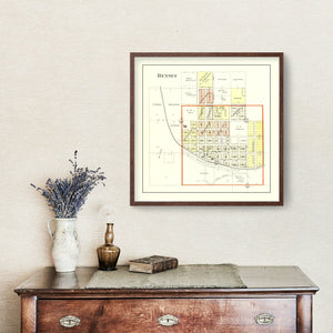 Vintage Map of Bennet, Nebraska 1903