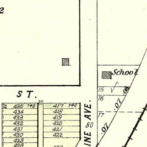 Vintage Map of Denton, Nebraska 1903