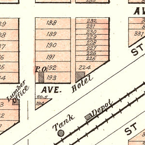 Vintage Map of Waverly, Nebraska 1903