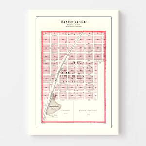 Vintage Map of Bronaugh, Missouri 1903