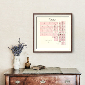 Vintage Map of Virgil, Missouri 1903