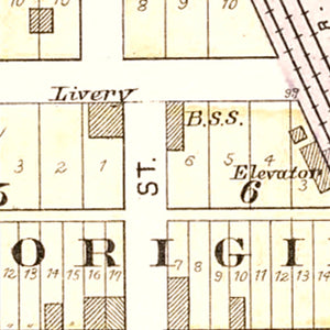 Vintage Map of Stotesbury, Missouri 1903