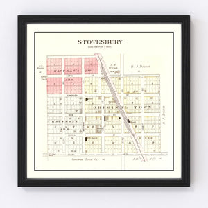 Vintage Map of Stotesbury, Missouri 1903