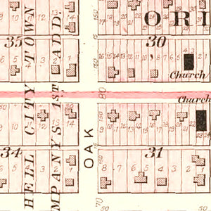 Vintage Map of Schell City, Missouri 1903