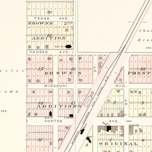 Vintage Map of Harwood, Missouri 1903