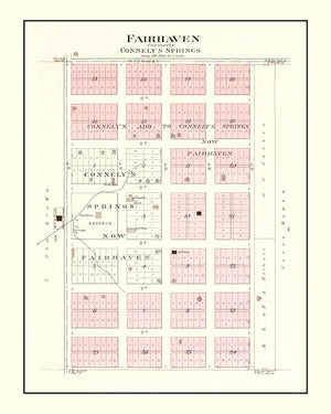 Vintage Map of Fairhaven, Missouri 1903