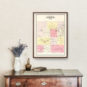 Vintage Map of Ogemaw County, Michigan 1903