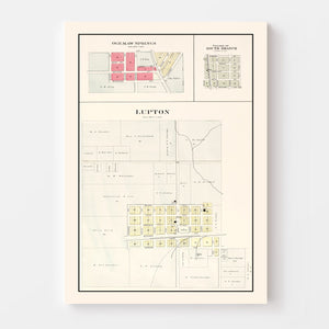 Vintage Map of South Branch, Michigan 1903