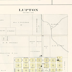 Vintage Map of South Branch, Michigan 1903