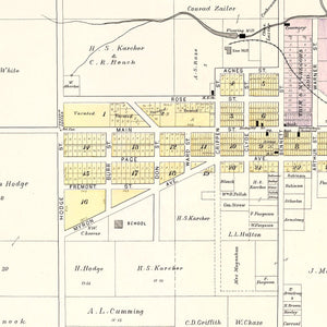 Vintage Map of Hill, Michigan 1903