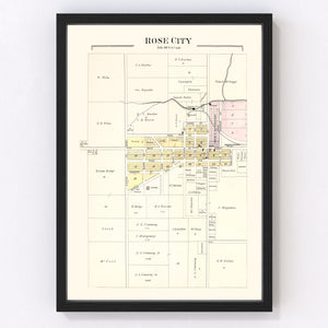 Vintage Map of Hill, Michigan 1903