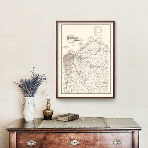 Vintage Map of Jackson County, Missouri 1904