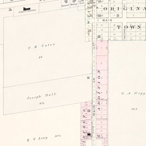 Vintage Map of Lone Jack, Missouri 1904