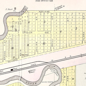 Vintage Map of Courtney, Missouri 1904