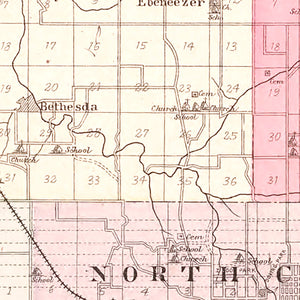 Vintage Map of Greene County, Missouri 1904