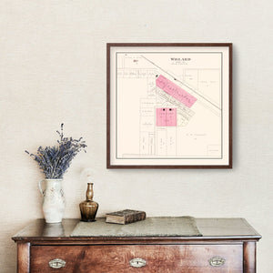 Vintage Map of Willard, Missouri 1904
