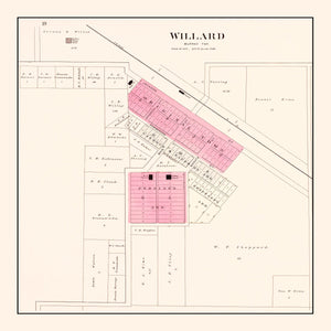 Vintage Map of Willard, Missouri 1904