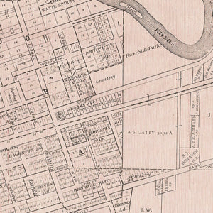 Vintage Map of Antwerp, Ohio 1905