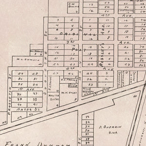Vintage Map of Cecil, Ohio 1905