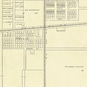 Vintage Map of Latty, Ohio 1905