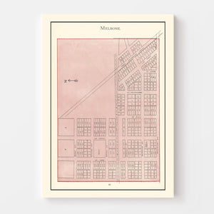 Vintage Map of Melrose, Ohio 1905
