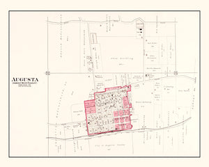 Vintage Map of Augusta, Missouri 1905