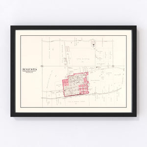 Vintage Map of Augusta, Missouri 1905