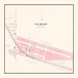 Vintage Map of Gilmore, Missouri 1905