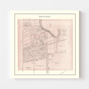 Vintage Map of Ida County, Iowa 1906