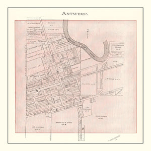 Vintage Map of Ida County, Iowa 1906