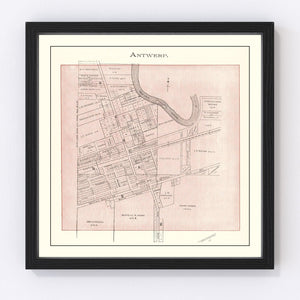 Vintage Map of Ida County, Iowa 1906
