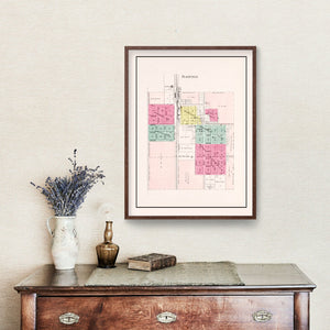 Vintage Map of Plainfield, Wisconsin 1906
