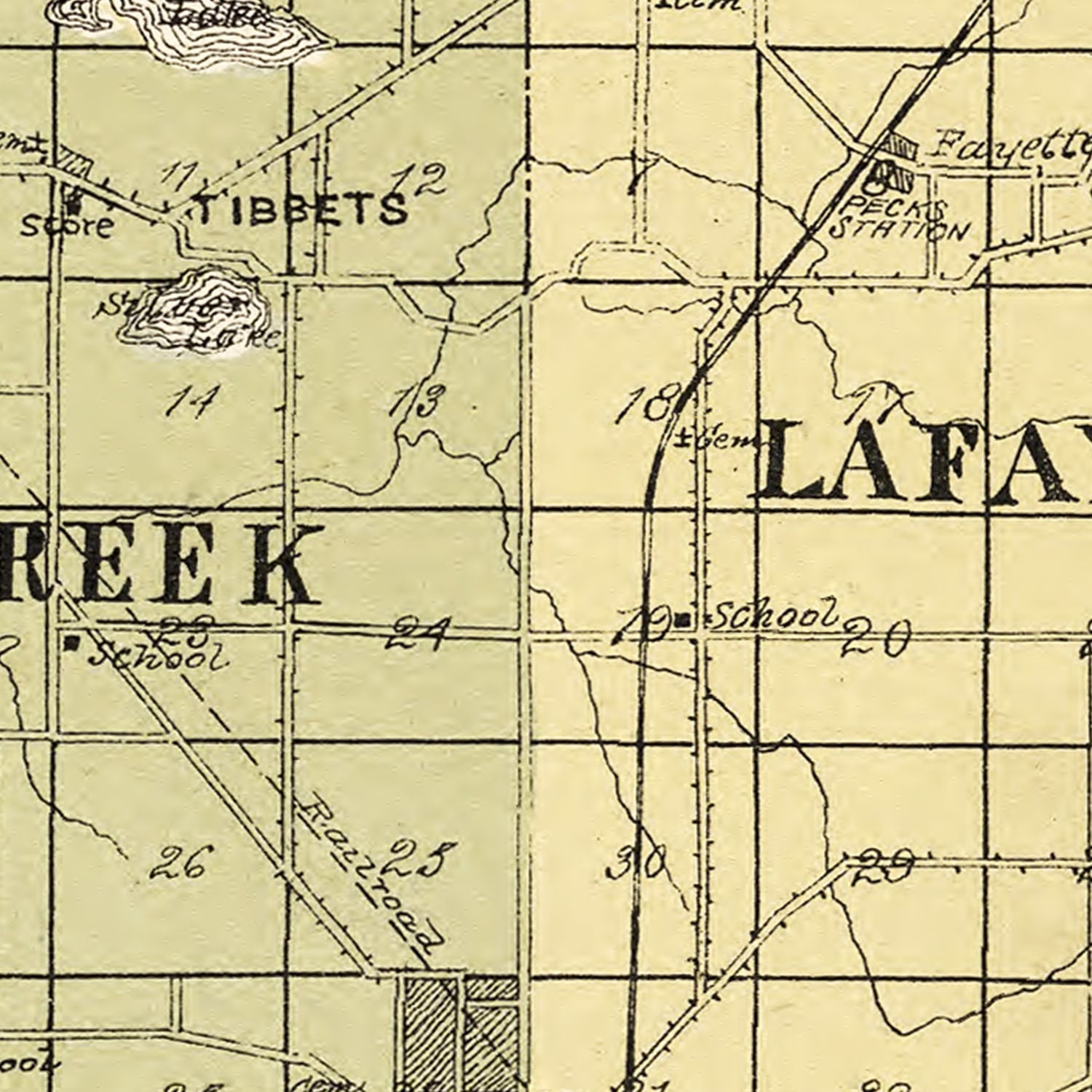 Vintage Map of Walworth County, Wisconsin 1907