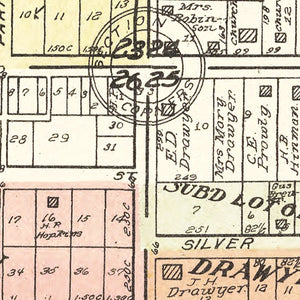 Vintage Map of Bradford, Illinois 1907