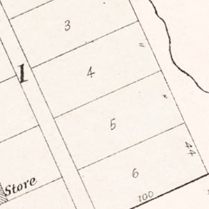 Vintage Map of Rescue, Nebraska 1907
