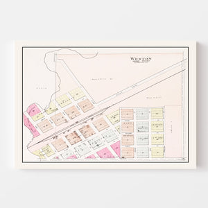 Vintage Map of Weston, Nebraska 1907