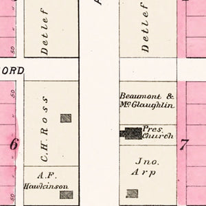 Vintage Map of Malmo, Nebraska 1907
