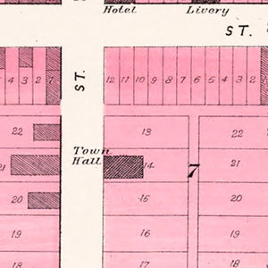 Vintage Map of Morse Bluff, Nebraska 1907