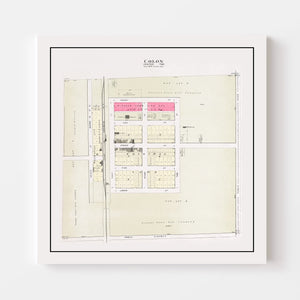 Vintage Map of Colon, Nebraska 1907