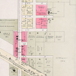 Vintage Map of Ithaca, Nebraska 1907