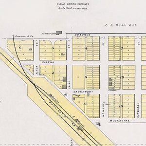 Vintage Map of Memphis, Nebraska 1907
