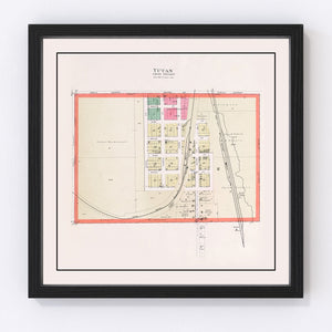 Vintage Map of Yutan, Nebraska 1907